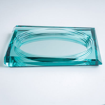 Glass Centerpiece in the style of Fontana Arte, Italy, 20th Century