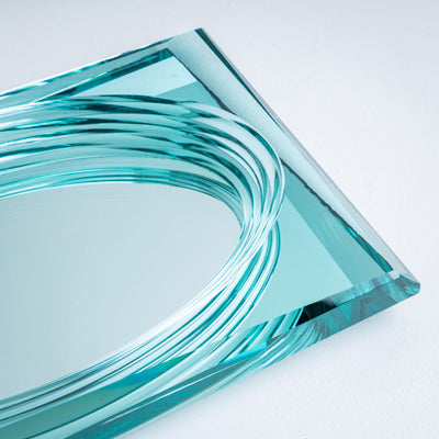 Glass Centerpiece in the style of Fontana Arte, Italy, 20th Century