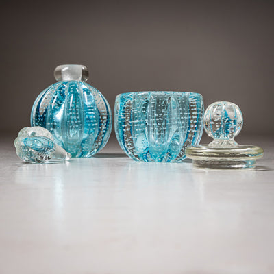 Hollywood Regency Style Murano Glass Bottles, Italy, Mid-20th Century
