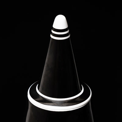 Black Lidded Vase No. 36 by Alessandro Mendini for Alessi, Made in Germany, 1992, Ed. 03511/10000