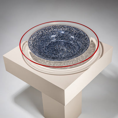 Murano Glass Centerpiece by Gae Aulenti for Vistosi, Italy, 1970s