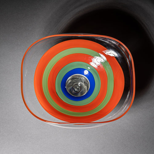 Philips Glass Vase by Ludovico Diaz de Santillana for Venini, Italy, 1968–70