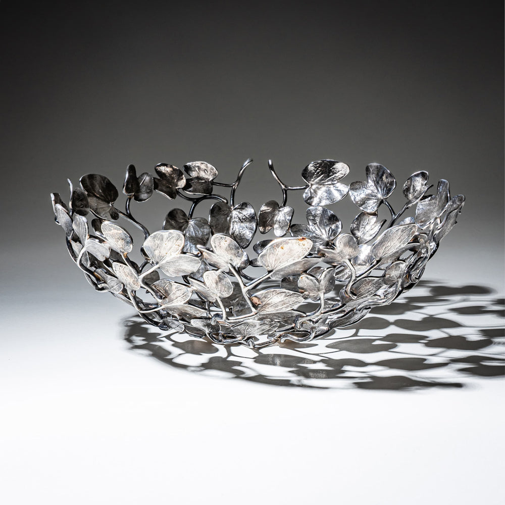 Silver-Plated Bowl Model "Kachnar II" by Mann Singh (India, b. 1977) for Driade, Italy, Designed 1994