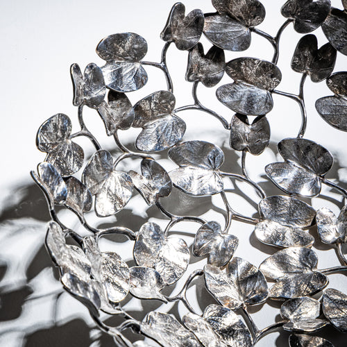 Silver-Plated Bowl Model "Kachnar II" by Mann Singh (India, b. 1977) for Driade, Italy, Designed 1994