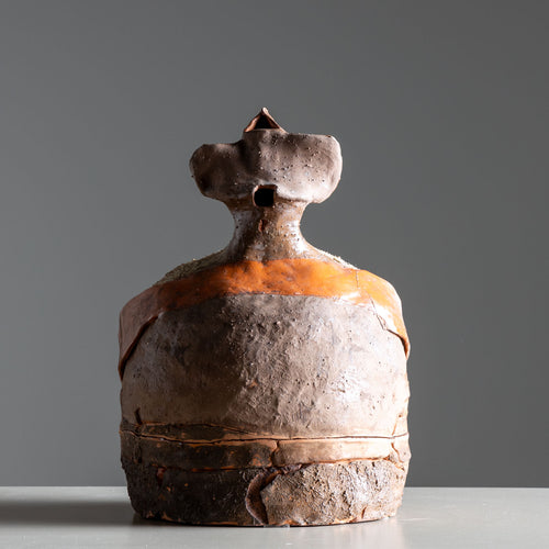 Anthropomorphic Terracotta Sculpture, Italy, dated 1987
