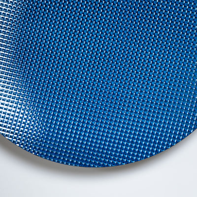 Large Concave Disc in Blue Glass by Roberto Giulio Rida, Italy 21st Century