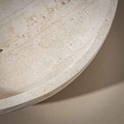 Decorative Travertine Bowl, 21st Century