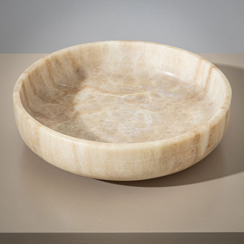 Onyx Bowl with High Rim, 21st Century