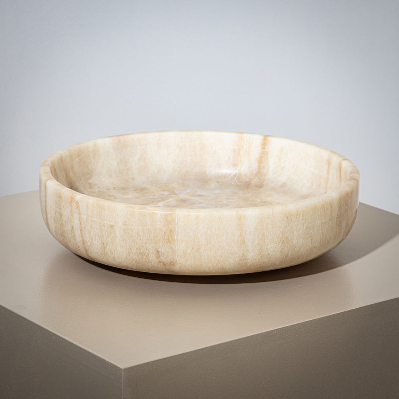 Onyx Bowl with High Rim, 21st Century