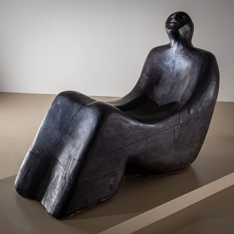 Gianni Aricò (Italy, 1941–2021) Sculptures: "Seated Couple," dated 1973