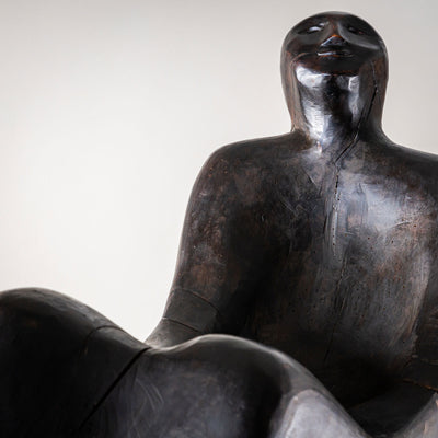 Gianni Aricò (Italy, 1941–2021) Sculptures: "Seated Couple," dated 1973