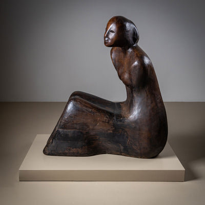 Gianni Aricò (Italy, 1941–2021) Sculptures: "Seated Couple," dated 1973