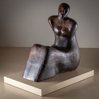 Gianni Aricò (Italy, 1941–2021) Sculptures: "Seated Couple," dated 1973