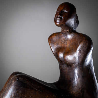 Gianni Aricò (Italy, 1941–2021) Sculptures: "Seated Couple," dated 1973