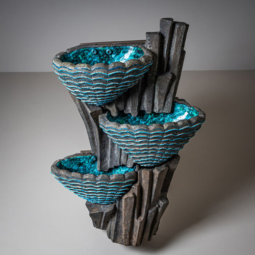 Ceramic Indoor Fountain, likely Venice, San Polo, Mid-20th Century