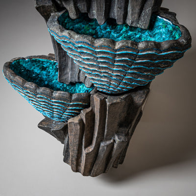 Ceramic Indoor Fountain, likely Venice, San Polo, Mid-20th Century