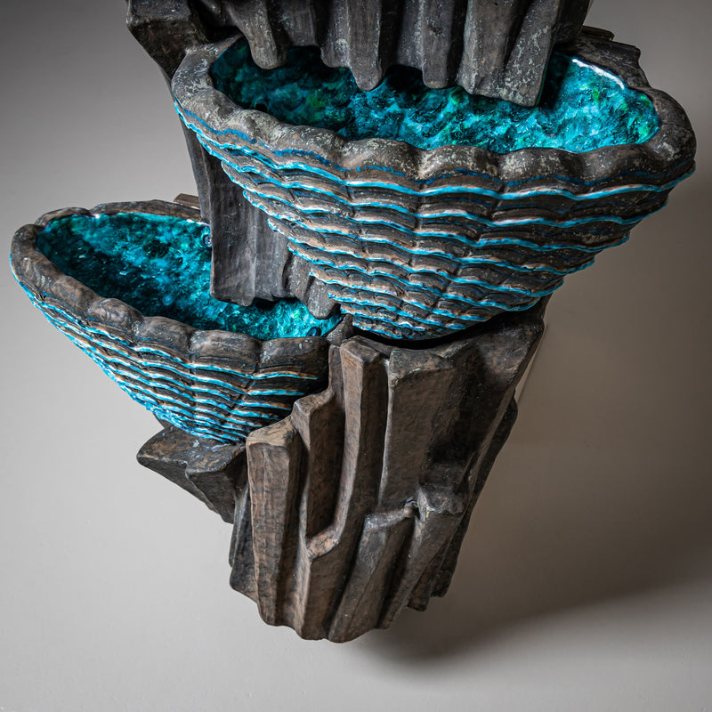 Ceramic Indoor Fountain, likely Venice, San Polo, Mid-20th Century