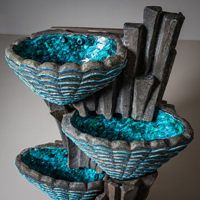Ceramic Indoor Fountain, likely Venice, San Polo, Mid-20th Century