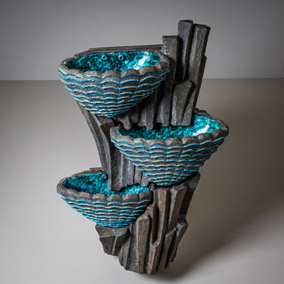 Ceramic Indoor Fountain, likely Venice, San Polo, Mid-20th Century