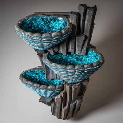 Ceramic Indoor Fountain, likely Venice, San Polo, Mid-20th Century