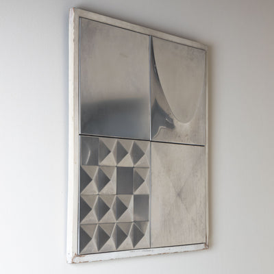 Pair of Metal Tiles, Signed “arfo,” Probably Italy, Mid-20th Century