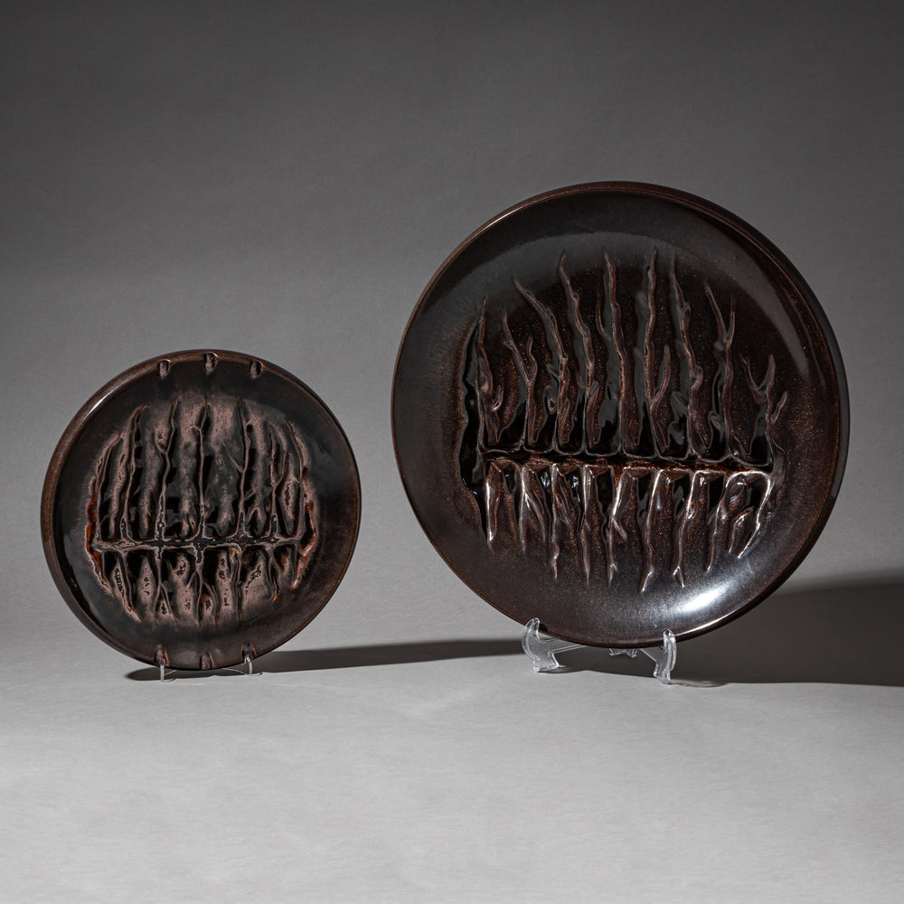 Set of Two Ceramic Bowls by Nereo Boaretto (1914-1977), Italy, 1972