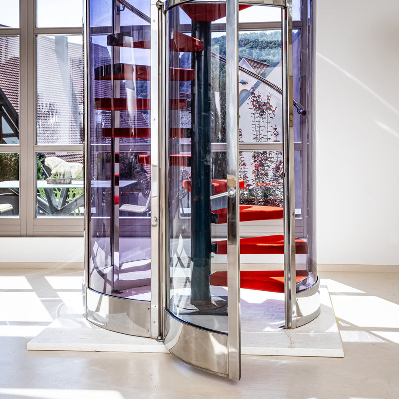 Spiral Staircase with Enclosure attributed to Gae Aulenti, Milan, 2000s