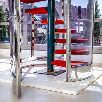 Spiral Staircase with Enclosure attributed to Gae Aulenti, Milan, 2000s