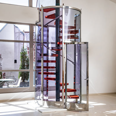 Spiral Staircase with Enclosure attributed to Gae Aulenti, Milan, 2000s