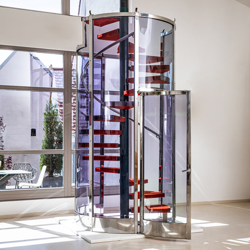 Spiral Staircase with Enclosure attributed to Gae Aulenti, Milan, 2000s
