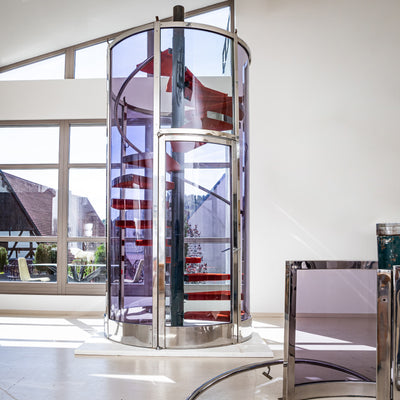 Spiral Staircase with Enclosure attributed to Gae Aulenti, Milan, 2000s