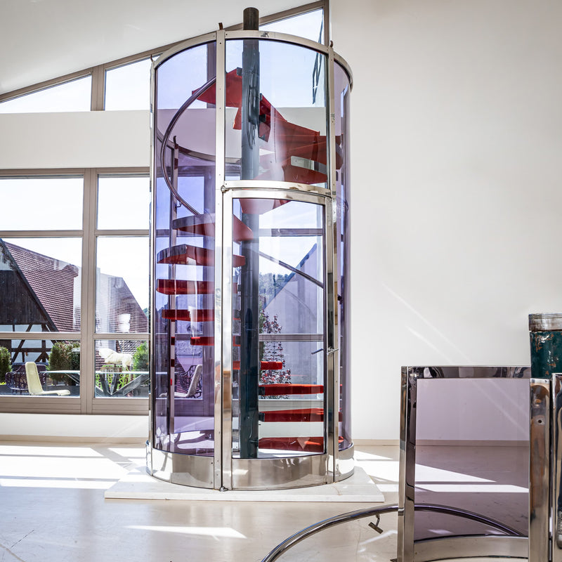 Spiral Staircase with Enclosure attributed to Gae Aulenti, Milan, 2000s