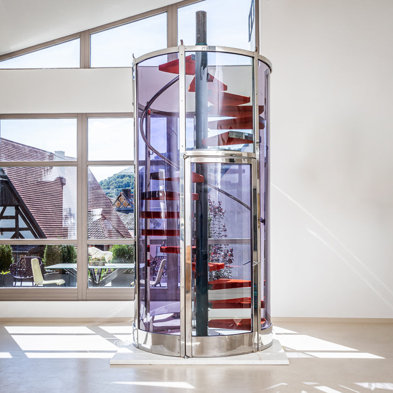 Spiral Staircase with Enclosure attributed to Gae Aulenti, Milan, 2000s