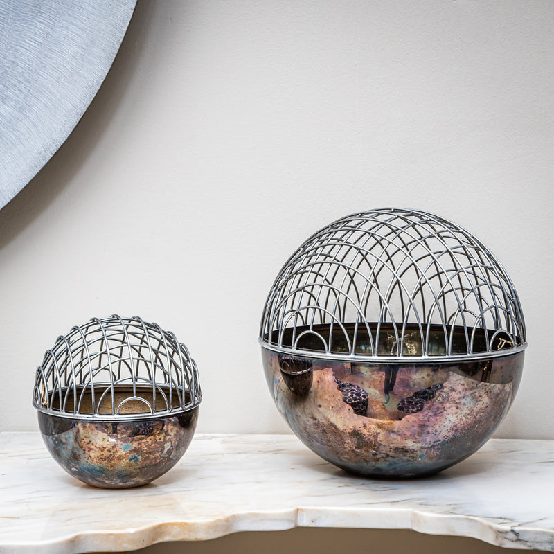 Magellano Orb Vases by Vico Magistretti for Bacci, Italy, 1970s