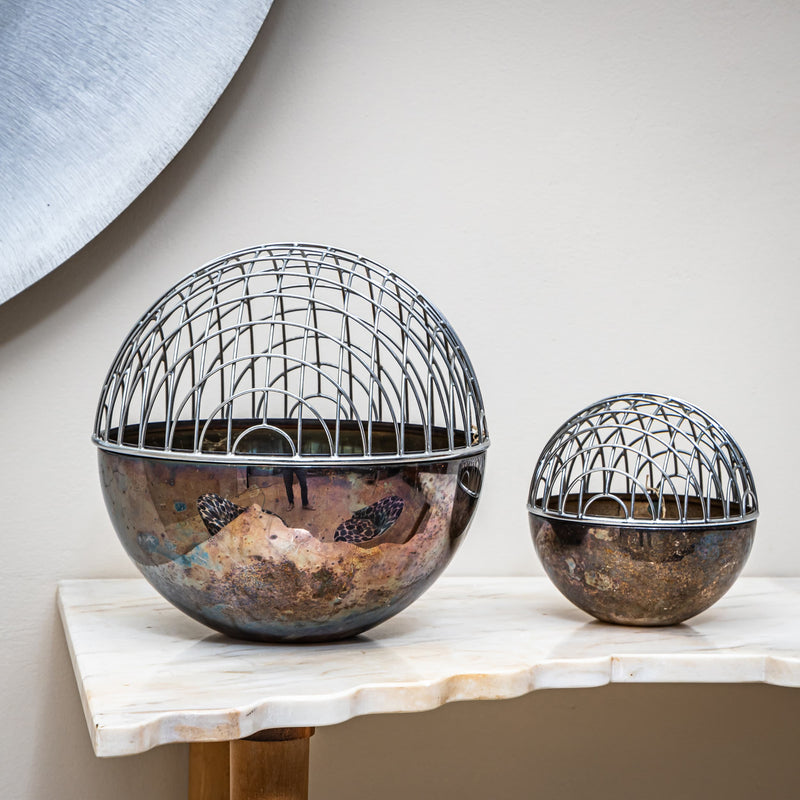 Magellano Orb Vases by Vico Magistretti for Bacci, Italy, 1970s
