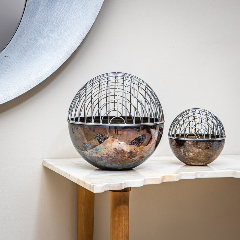 Magellano Orb Vases by Vico Magistretti for Bacci, Italy, 1970s