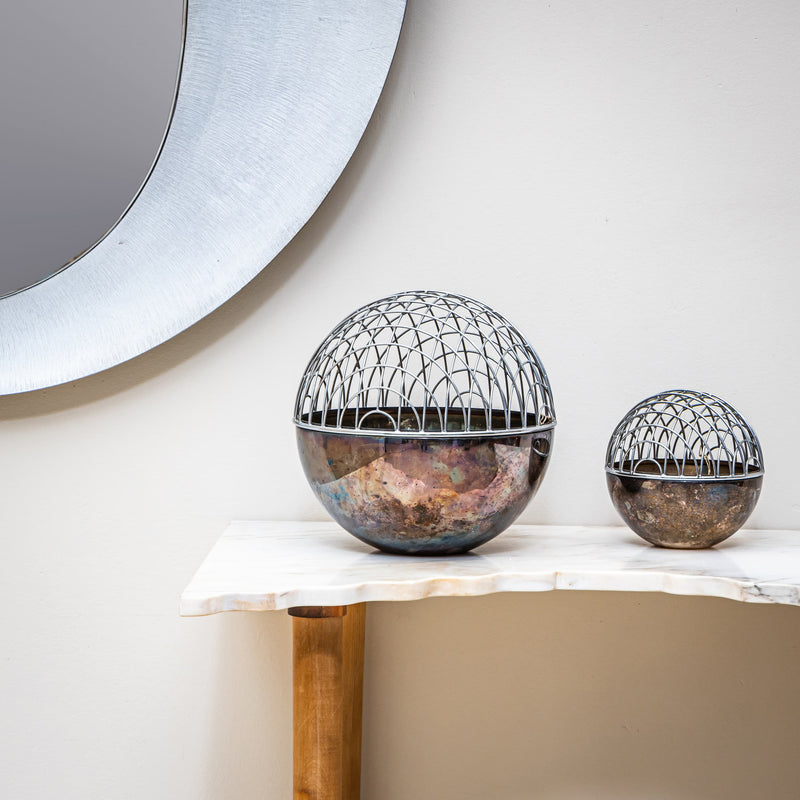 Magellano Orb Vases by Vico Magistretti for Bacci, Italy, 1970s