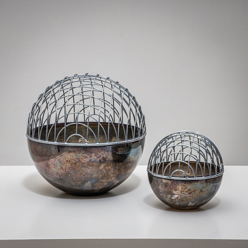 Magellano Orb Vases by Vico Magistretti for Bacci, Italy, 1970s