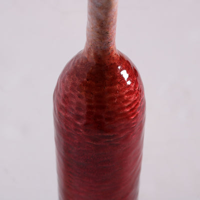 Paolo de Poli (1905-1996) Enamelled Copper Bottiglia, Italy 1967