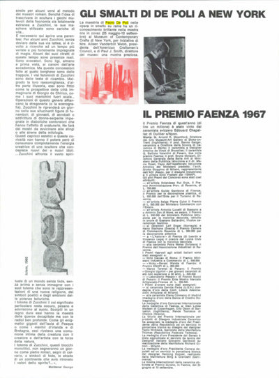 Paolo de Poli (1905-1996) Enamelled Copper Bottiglia, Italy 1967