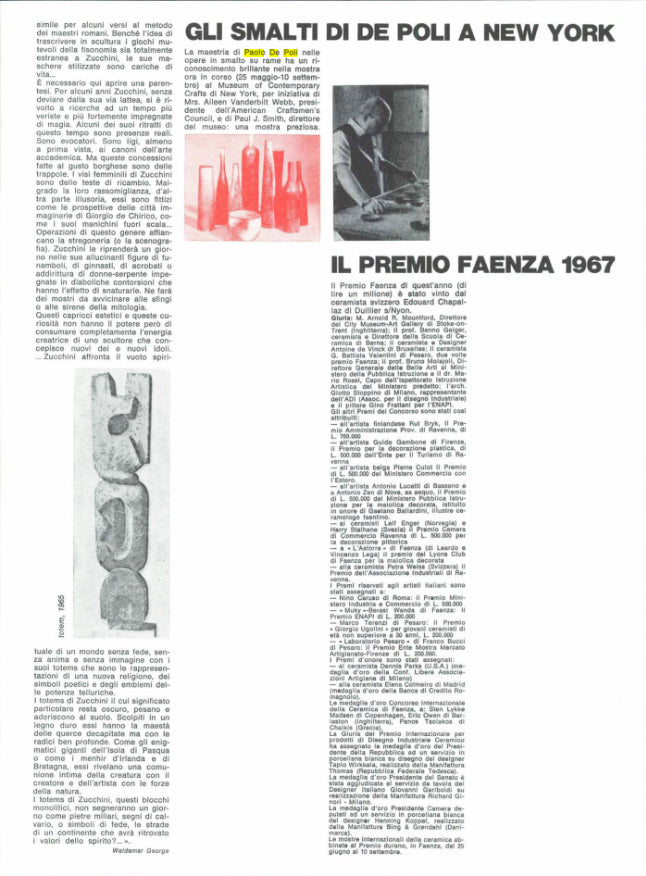 Paolo de Poli (1905-1996) Enamelled Copper Bottiglia, Italy 1967