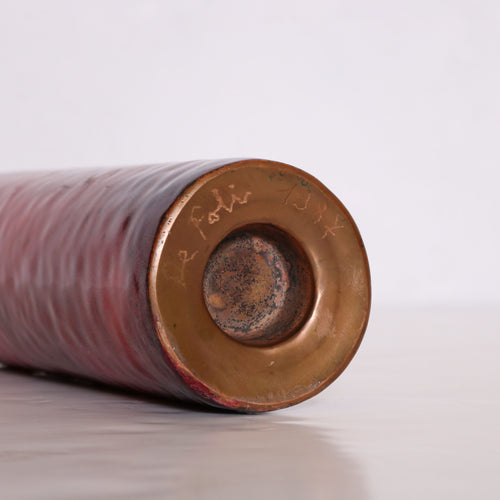 Paolo de Poli (1905-1996) Enameled Copper Bottiglia, Italy 1967