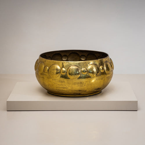 Large Brass Planter, Italy, Mid-20th Century