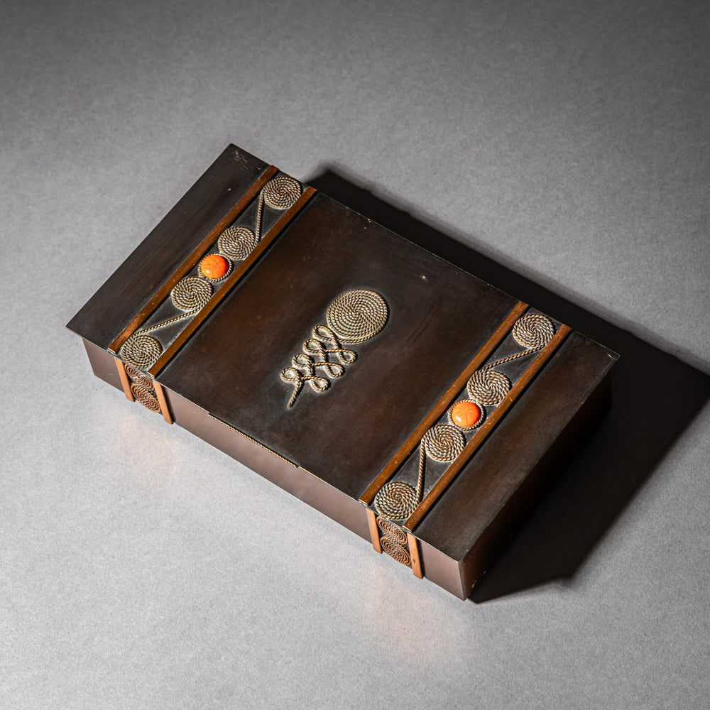 Copper Jewelry Box by Lignifer, Hungary, 1970s