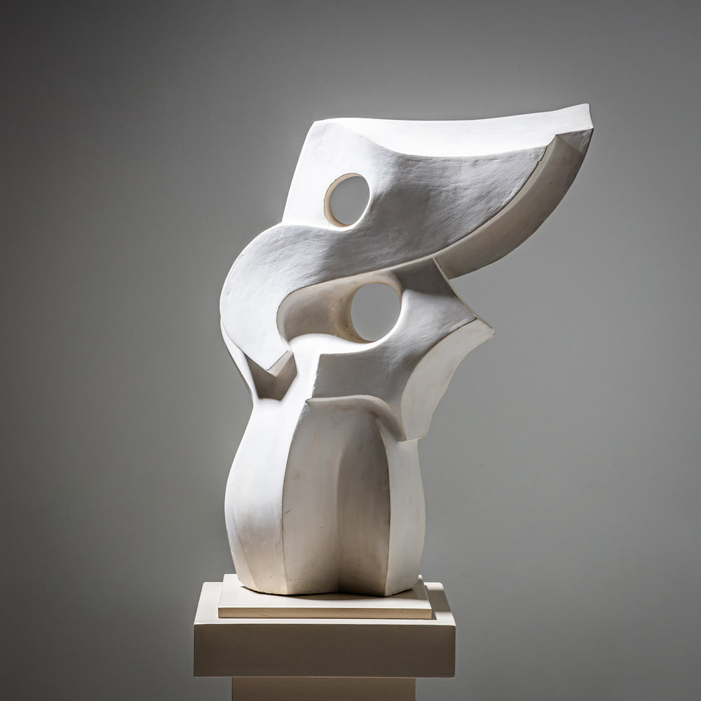 White Coral-Form Ceramic Sculpture, Limoges, France, 20th Century