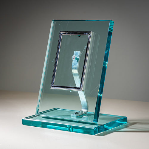 Glass Table Picture Frame, attributed to Pietro Chiesa for Fontana Arte, Italy, Mid-20th Century
