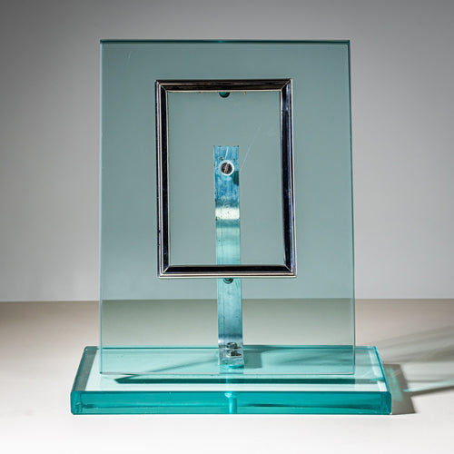 Glass Table Picture Frame, attributed to Pietro Chiesa for Fontana Arte, Italy, Mid-20th Century