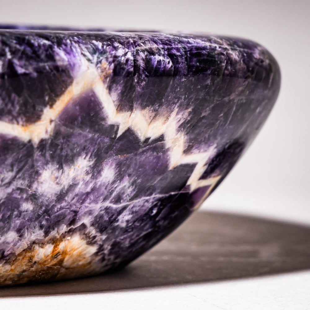 Gemstone Bowl  - Amethyst, by Helmut Wolf (*1940 Idar Oberstein)
