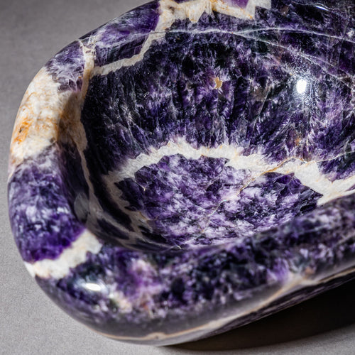 Gemstone Bowl  - Amethyst, by Helmut Wolf (*1940 Idar Oberstein)