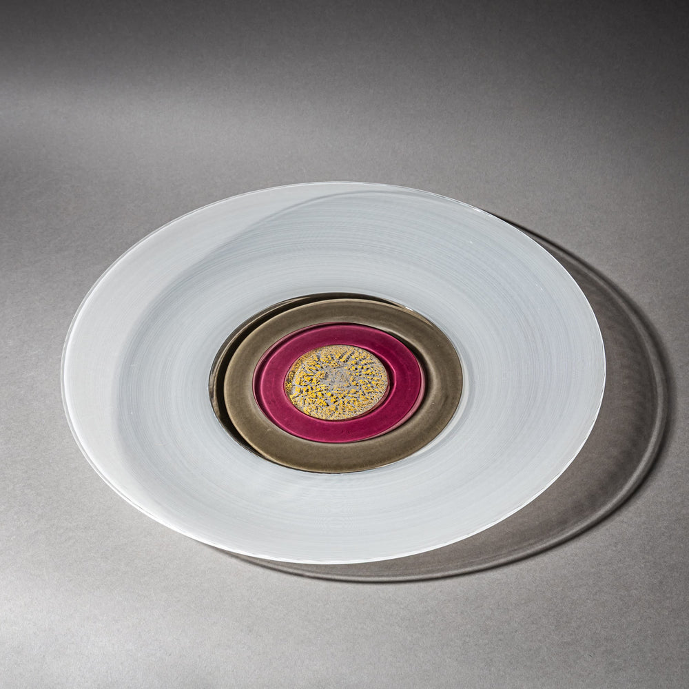 Glass Plate by Venini, Italy, 1981